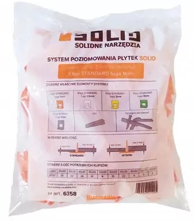 Solídny systém Stociation Clips 1 mm 100 ks