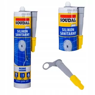 Soudal sanitárny sivý tesniaci silikón 280