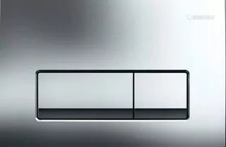 Geberit Delta 50 strieborné tlačidlo splachovania WC