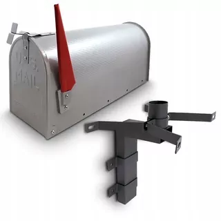USA MAIL americká poštová schránka s rukoväťou (strieborná)