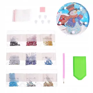 Vianočné diamant maľovanie DIY sadu žiaroviek