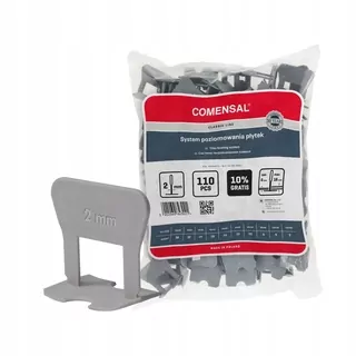 COMENSAL – Klipy na vyrovnávanie dlaždíc, škáry 2 mm, OJ 110 ks, 10% ZADARMO