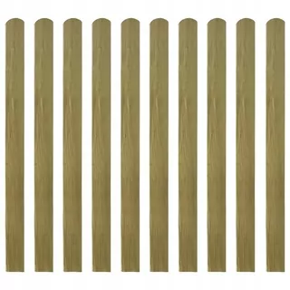 Plot z impregnovaného dreva 10 kusov 120 cm