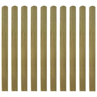 20 impregnovaných drevených plotov, 120 cm