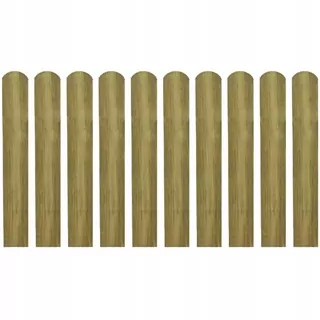 30 impregnovaných plotov, drevo, 60 cm
