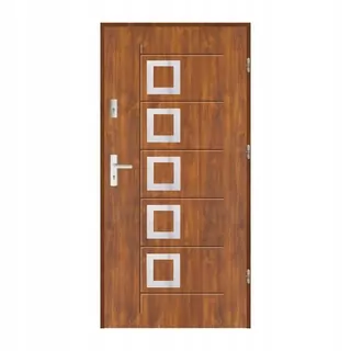 Rýchlo teplé silné 72 mm dvere LUX41P INOX 90 str