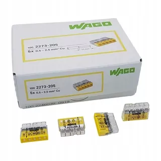 WAGO 2273-205 drôt 5x0,5-25 drôtené 100ks