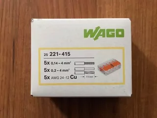 Wago prijímač 221-415 0,2-4 mm² / 5 25 ks.