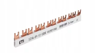 Pripojovacia lišta vidlicová 2P 100 A 16mm2 (12mod.) IZ16/2F/12