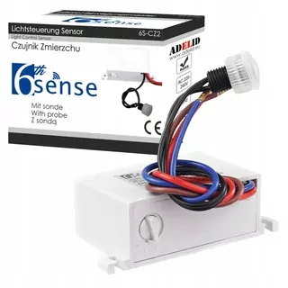 Automatický snímač súmraku so sondou IP54 10 A značky 6thSENSE