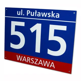 Číslo na dom - Address Array House číslo 60 × 45 cm rôzne vzory