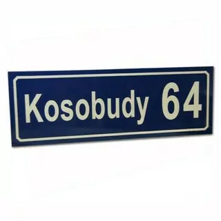 Číslo na dom - Blackboard Street Number House Nehnuteľnosti 82 × 28 cm vzory