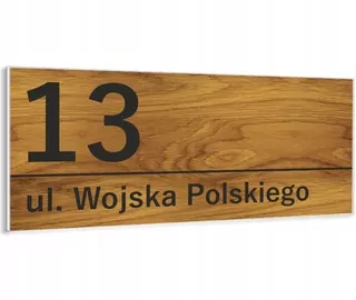 ⚫ Adresa štítok PVC číslo domu 45 × 20