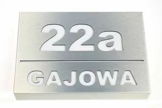 Číslo na dom - Adresa tabuľka, podsvietené číslo LED