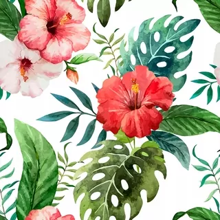 Fototapeta - Tapety Roll Flowers Listy 0,5 × 10m B-B-0291-J-B