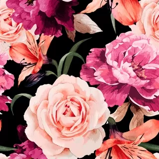 Fototapeta - Tapety Roll Flowers Garden 0.5 × 10m B-B-0394-J-A