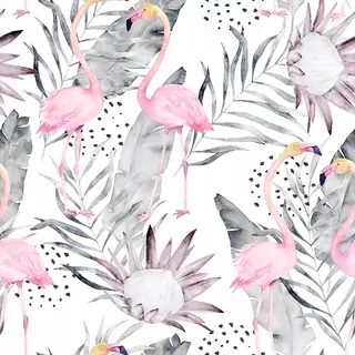 Fototapeta - Tapety Roll listy Flamingos 0.5 × 10m G-C-0114-J-A