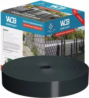 Plotová páska 47,5 mm x 50 m WDB PLAST POLIPROPYLEN - antracitová 7016