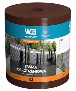 Plotová páska 19 cm x 26 m - hnedá WDB PLAST