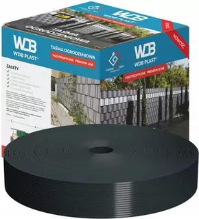 Plotová páska 47,5 mm x 50 m PP - antracitová WDB PLAST