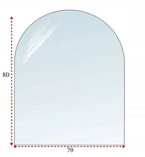 Krbové sklo Hurtex 80x70 cm