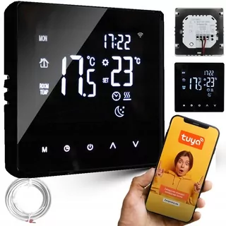 TERMOSTAT ELEKTRONICKÝ REGULAČNÝ Regulátor teploty v miestnosti LCD TUYA WiFi