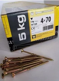 TESÁRSKE SKRUTKY NA DREVO 4x70 KUŽEĽOVÉ 5kg!!!
