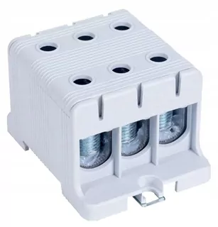 Zbernicový konektor 2,5-50mm² šedá 3P (6 otvorov)