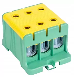 Zbernicový konektor 2,5-50mm² žlto-zelený