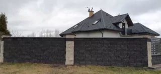 Plochý prístrešok s dvojitou stranou veľký 47/47 / 7 cm vo farbe grafit