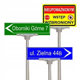Ponúkaný predmet je obojstranná tabuľka s kompletným upevňovacím držiakom.