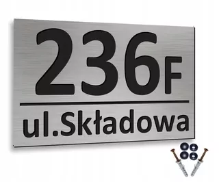Adresa Značka Hliník 3D Domové číslo Značka