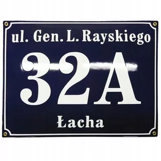 Číslo na dom - Samostatná address Board 30 × 40 cm - 3 riadky