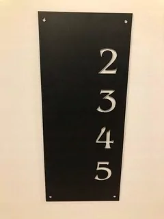 Číslo na dom - Tabuľka adries pre vertikálne čísla domu
