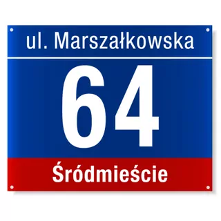 Adresowa warszawska 35 × 45