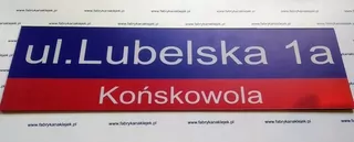 Číslo na dom - Hliníkový adresár 14.5 × 50cm Výrobca