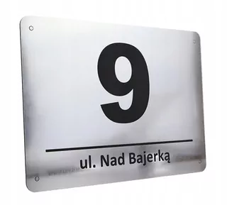 Číslo na dom - Tabuľka adries pre UV odolným domácom poli no