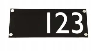 Domová tabuľa Double 40 × 15 cm