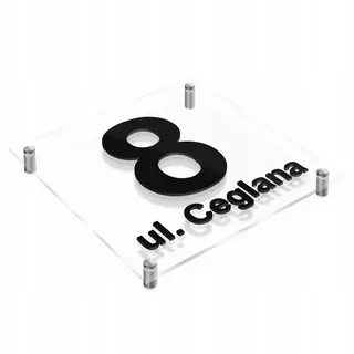 Číslo na dom - Tabuľka pre adresu domu Array 3D číslo 25 × 25 p