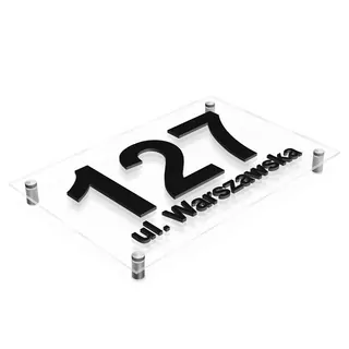 Číslo na dom - Tablet for House Address Array 3D číslo 30 × 20