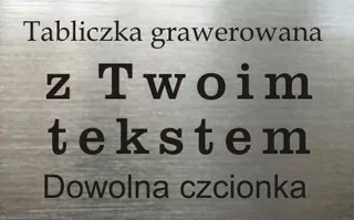 Ceduľka na dvere, na stenu, gravírovanie 50x30