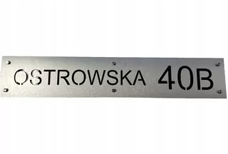 Adresný štítok na dom/plot 100 × 20cm