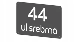 Číslo na dom - Tablet s domácim číslom a ulicou