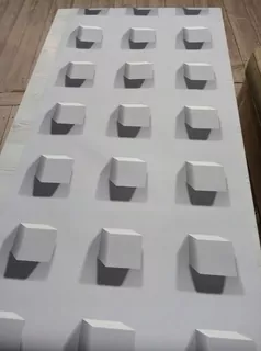 Fototapeta - 3D tapety Kinetic šedej štvorca bloky geometrie