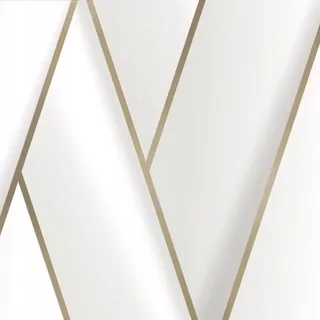 Tapeta moderný štýl, geometrický vzorek M34800 biela