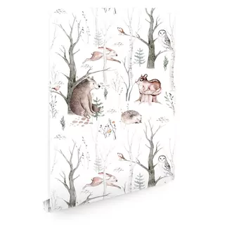 Fototapeta - Tapety Akvarel Forest Animals T01436