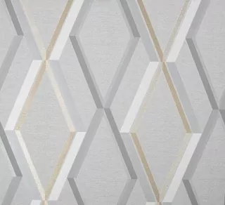 Tapeta geometrický vzor šedá 108607