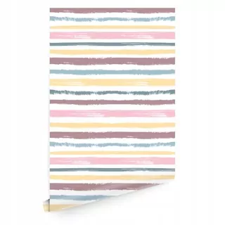 Fototapeta - Grafický wallpaper Pastel pásy T0886