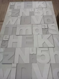 Fototapeta - Tapety Letters 3D Priestorové Gray White