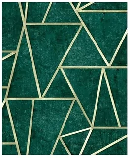 TAPETA geometrická betónová zelená štýl Soho